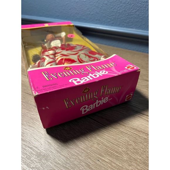 1995‎ EVENING FLAME BARBIE 15533 ORIGINAL BOX UNOPENED BRUNETTE - Picture 4 of 8